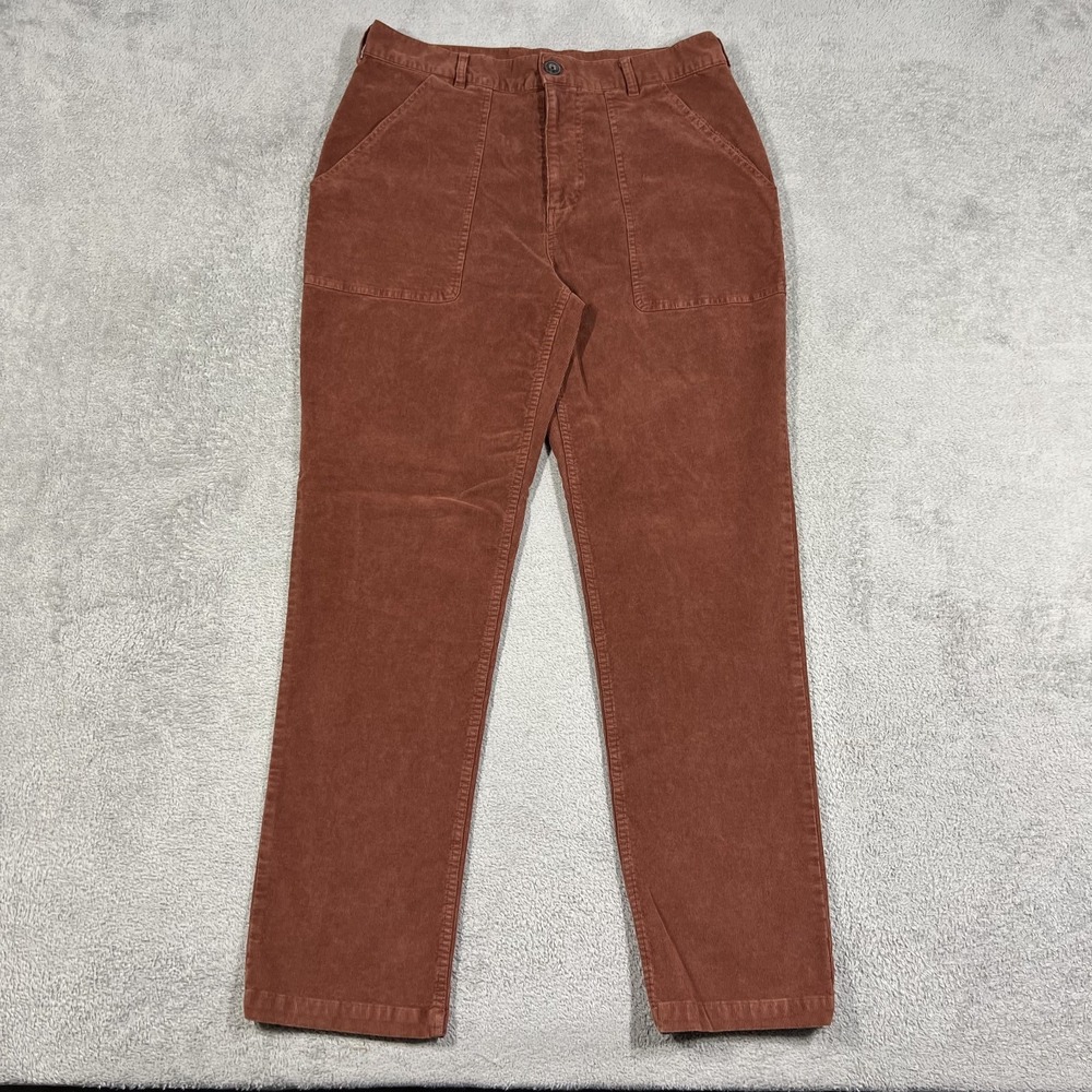 Marine Layer Pants Mens 33 Brown Breyer Utility Corduroy